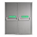 Customer made High Quality commercail glazed Steel Fire rated emergency exit Doors for sale